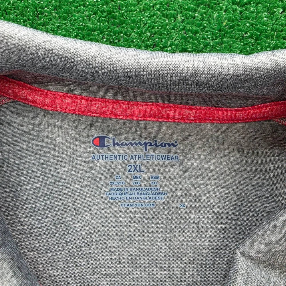 Georgia Bulldogs Champion Performance Polo Shirt Mens 2XL Gray Red NCAA Golf